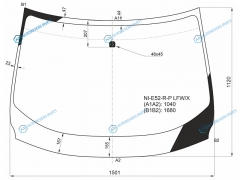 NI-E52-R-P LFWX Стекло лобовое NISSAN ELGRAND E52 10-