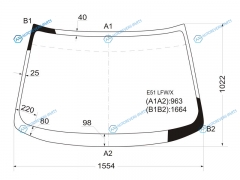 E51 LFWX Стекло лобовое NISSAN ELGRAND 02-10