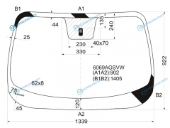 6069AGSVW Стекло лобовое NISSAN JUKE 10-