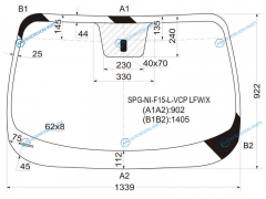 SPG-NI-F15-L-VCP LFWX Стекло лобовое NISSAN JUKE 10-