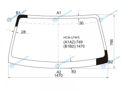 HC34 LFWX Стекло лобовое NISSAN LAUREL 93-97