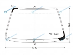 NIST0023 Стекло лобовое NISSAN MICRAMARCH 35D 92-02