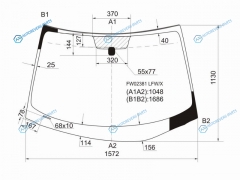 FW02381 LFWX Стекло лобовое NISSAN MURANO 03-08
