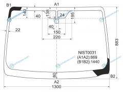 NIST0031 Стекло лобовое NISSAN NOTE 05-13