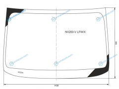 NV200-V LFWX Стекло лобовое NISSAN NV200 VANETTE 09- e-NV200 14- MITSUBISHI D:3 11-