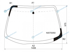 NIST0050 Стекло лобовое NISSAN PRIMERA 45D HBKWGN 01-08
