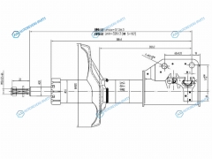 ST-B25D-34-900 Стойка передняя MAZDA PREMACYFAMILIA323 98-05 LH