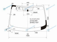 NI-J10-VCP LFWX Стекло лобовое NISSAN QASHQAI 06-14