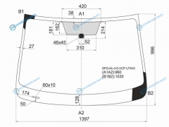 SPG-NI-J10-VCP LFWX Стекло лобовое NISSAN QASHQAI 06-14