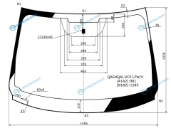 QASHQAI-VCP LFWX Стекло лобовое NISSAN QASHQAI II 14-