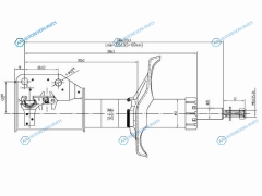 ST-B25D-34-700 Стойка передняя MAZDA PREMACYFAMILIA323 98-05 RH