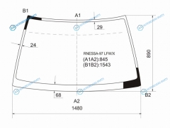 RNESSA-97 LFWX Стекло лобовое NISSAN RNESSA 97-01
