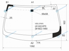 VS5 LFWX Стекло лобовое NISSAN SKYLINEINFINITI G3537 4D 01-07