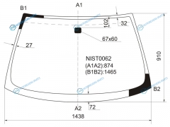 NIST0062 Стекло лобовое NISSAN SUNNYSENTRA 4D 98-04