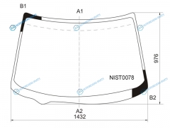 NIST0078 Стекло лобовое NISSAN X-TRAIL 00-07