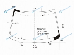 T30-L LFWX Стекло лобовое NISSAN X-TRAIL 00-07