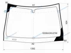 6306AGNVZ1M Стекло лобовое OPEL ASTRA GTC 3D HBK 05-11