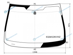 6324AGNVWZ Стекло лобовое OPEL ASTRA J 10-