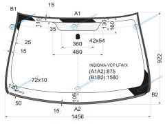 INSIGNIA-VCP LFWX Стекло лобовое OPEL INSIGNIA 45D HBKWGN 08-16