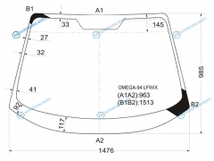 OMEGA-94 LFWX Стекло лобовое OPEL OMEGA B 45D 94-04