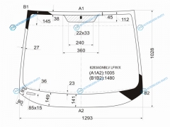 6283AGNBLV LFWX Стекло лобовое OPEL ZAFIRASUBARU TRAVIQ 98-04