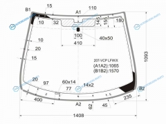 207-VCP LFWX Стекло лобовое PEUGEOT 207 35D HBK 06-12