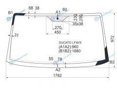 DUCATO LFWX Стекло лобовое PEUGEOT BOXERCITROEN JUMPERFIAT 94-06FIAT (сб. Россия) 08-