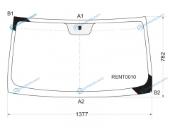 RENT0010 Стекло лобовое RENAULT KANGOO 97-07