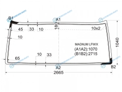 MAGNUM LFWX Стекло лобовое RENAULT AE380500 TRUCK 91-13