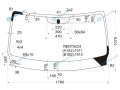 RENT0024 Стекло лобовое RENAULT MASTEROPEL MOVANO 10-