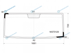 NIST0129 Стекло лобовое RENAULT MAXITYNISSAN CABSTAR 07-