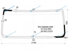 SPG-7242AGN LFWX Стекло лобовое RENAULT RVI PREMIUMKERAX TRUCK 96-13