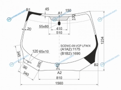 SCENIC-09-VCP LFWX Стекло лобовое RENAULT SCENICGRAND SCENIC 09-16