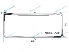 7294AGN LFWX Стекло лобовое RENAULT T-SERIES 13-