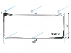 RENT0107 Стекло лобовое RENAULT T-SERIES 13-
