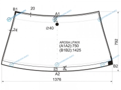 AROSA LFWX Стекло лобовое SEAT 97-04