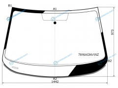 7816AGNVWZ Стекло лобовое SKODA OCTAVIA 13-20