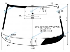 SPG-7816AGNVW LFWX Стекло лобовое SKODA OCTAVIA 13-20