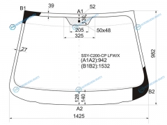 SSY-C200-CP LFWX Стекло лобовое SSANGYONG KORANDO 11-ACTYON 11-