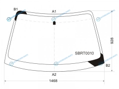 SBRT0010 Стекло лобовое SUBARU IMPREZA 5D WGN 00-07