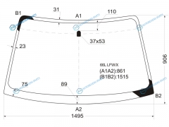 66L LFWX Стекло лобовое SUBARU LEGACYOUTBACK 45D 98-03