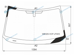 WB32S-VCP LFWX Стекло лобовое SUZUKI BALENO 16-