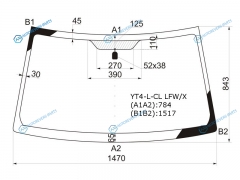 YT4-L-CL LFWX Стекло лобовое SUZUKI ESCUDOGRAND VITARA SUV 35D 05-15