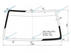 SPG-YR6 LFWX Стекло лобовое SUZUKI JIMNY 98-18