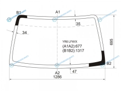 YR6 LFWX Стекло лобовое SUZUKI JIMNY 98-18