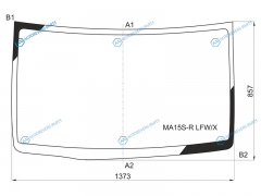 MA15S-R LFWX Стекло лобовое SUZUKI SOLIO MA15S MITSUBISHI DELICA D:2 11-15