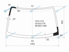 IGNIS LFWX Стекло лобовое SUZUKI SWIFT 00-04SUZUKI 00-07CHEVROLET CRUZE 5D 01-08