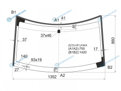 ZC72-VP LFWX Стекло лобовое SUZUKI SWIFT 5D HBK 11-17