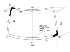 MC21 LFWX Стекло лобовое SUZUKI WAGON R 98-03
