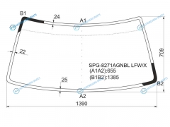 SPG-8271AGNBL LFWX Стекло лобовое TOYOTA 4-RUNNERHILUX SURF 88-95GREAT WALL SAILOR SAFE 02-10
